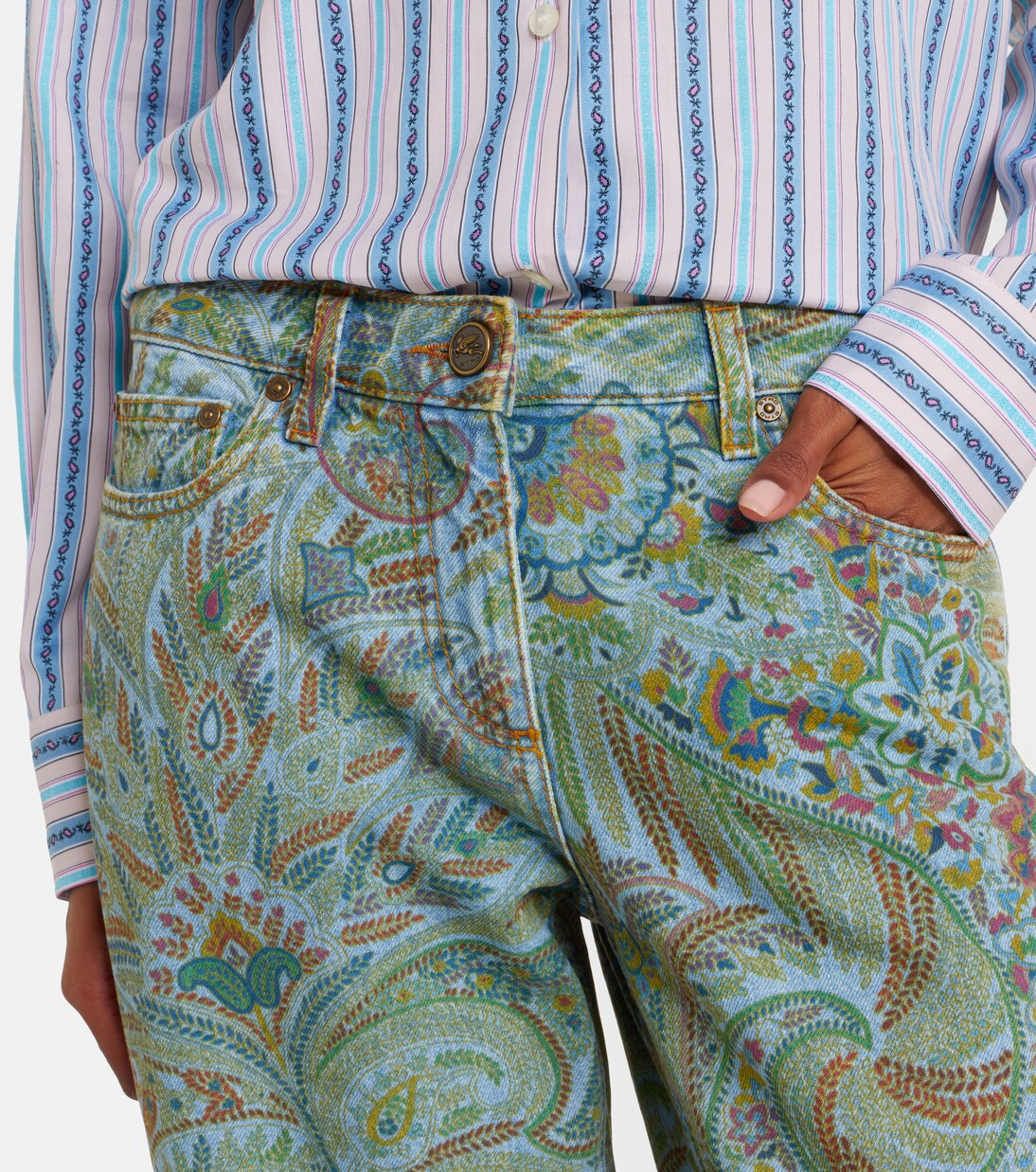 Paisley flared jeans | Etro