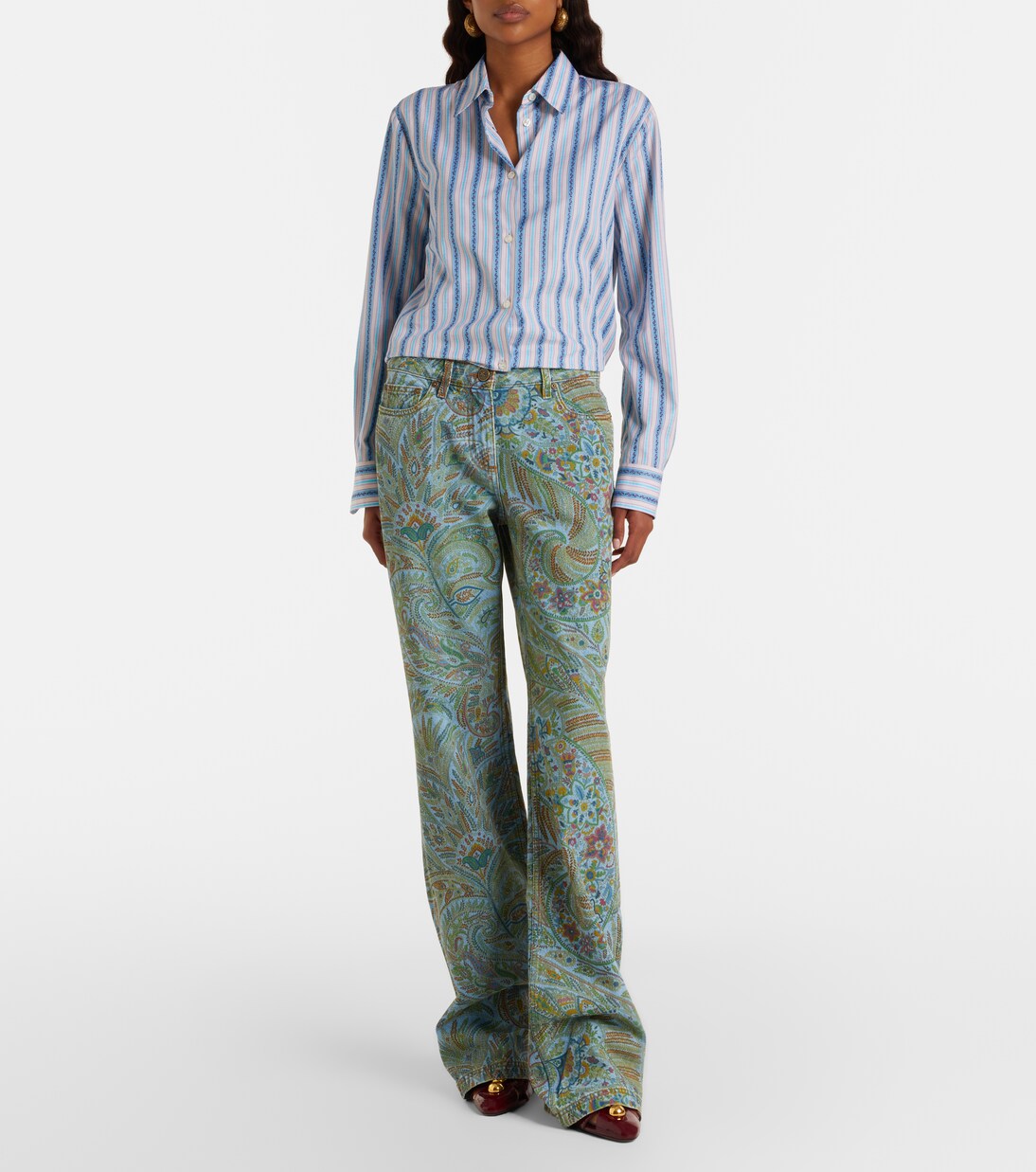 Paisley flared jeans | Etro
