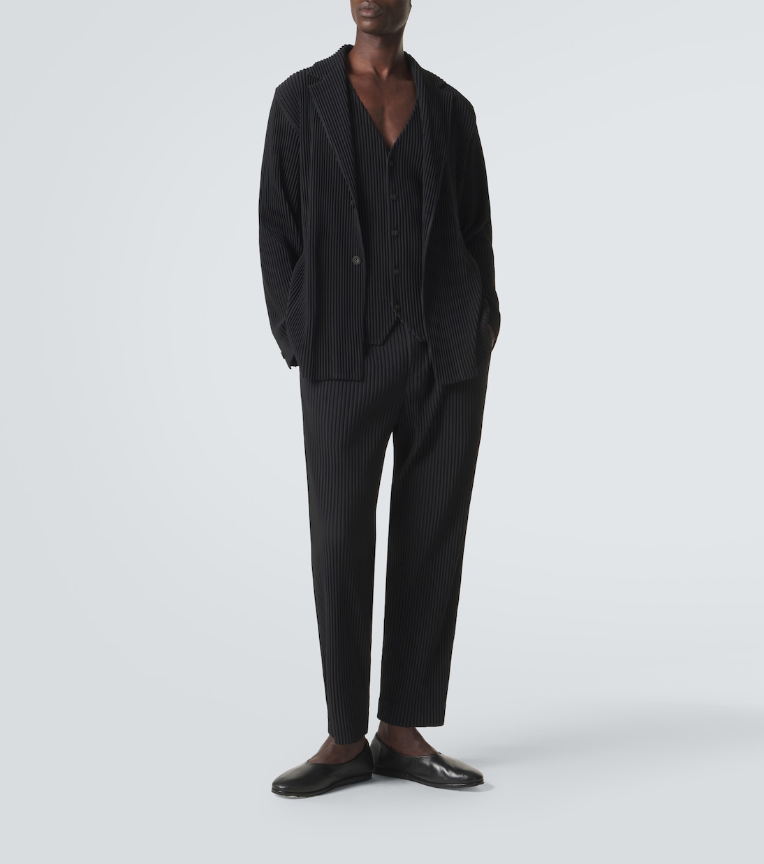 Pantaloni regular Basics con pince | Homme Plissé Issey Miyake