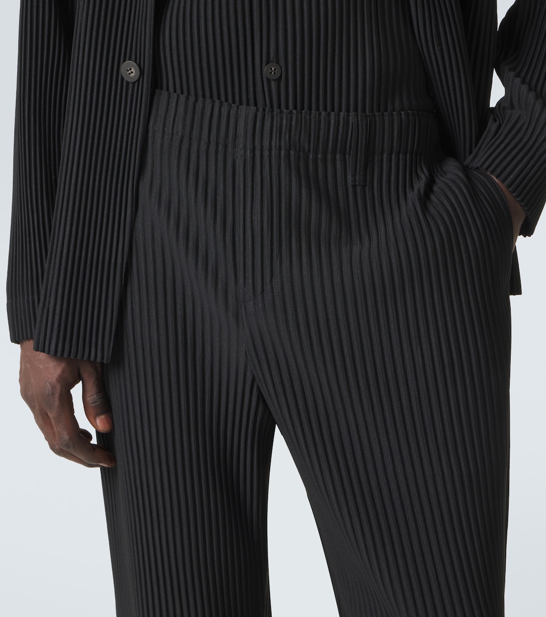 Pantaloni regular Basics con pince | Homme Plissé Issey Miyake