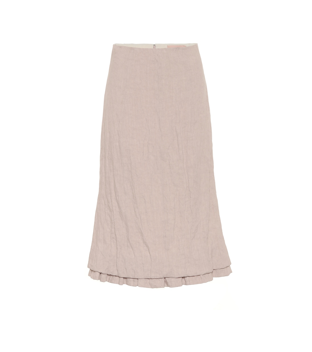 Quarzo linen-blend midi skirt | Brock Collection