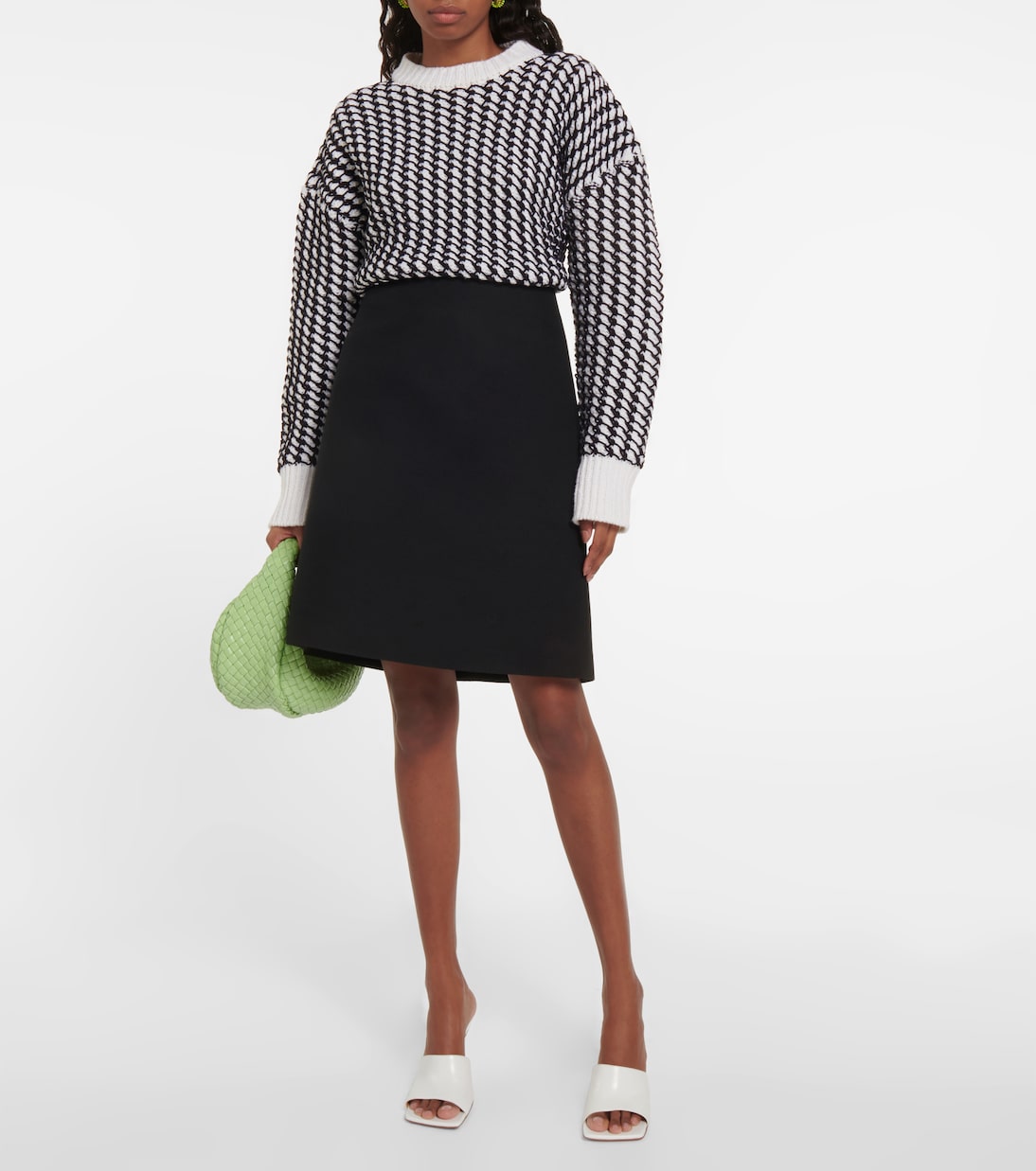 Pantoletten Stretch aus Leder | Bottega Veneta