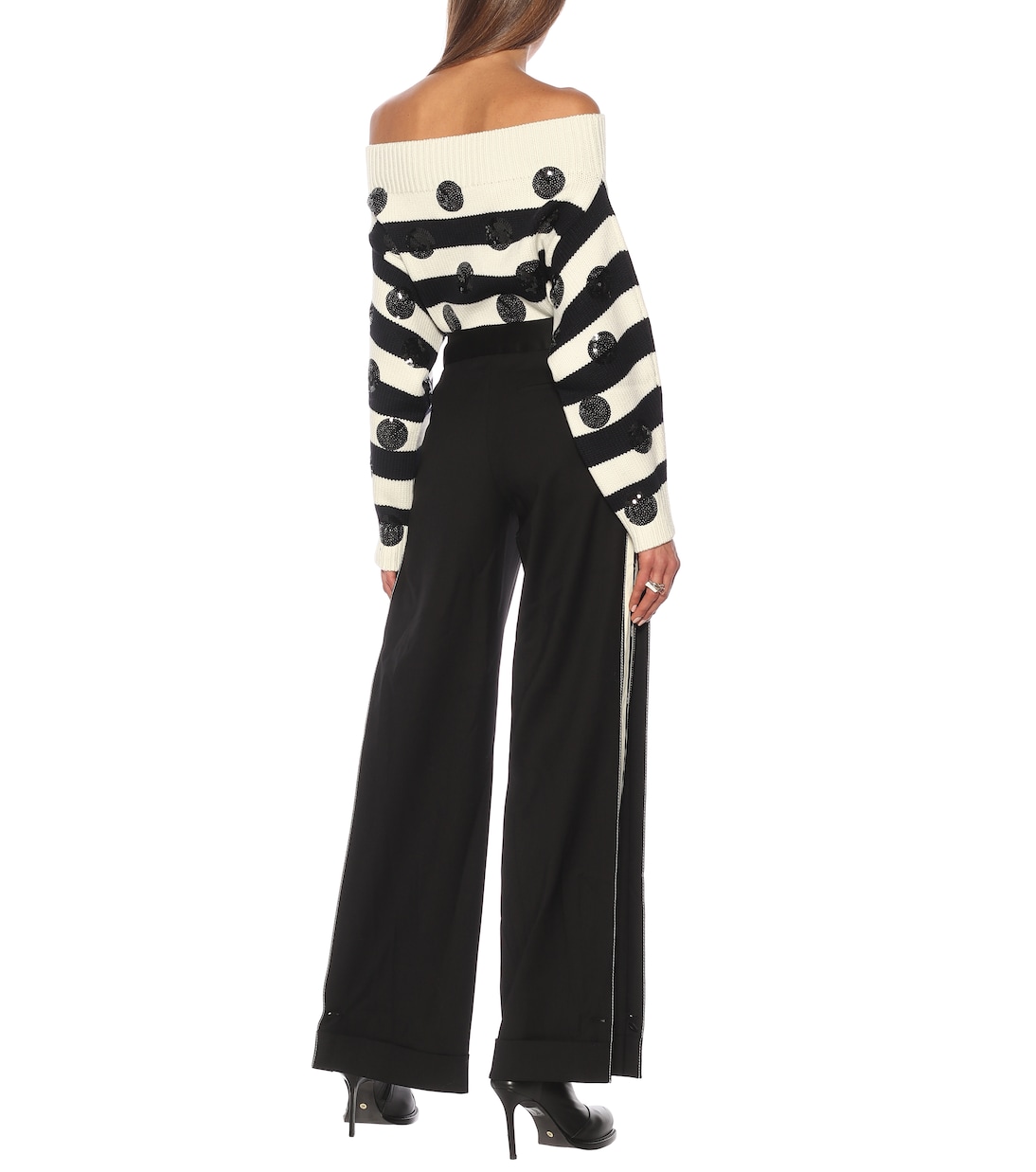 Wide-leg stretch wool pants | Monse