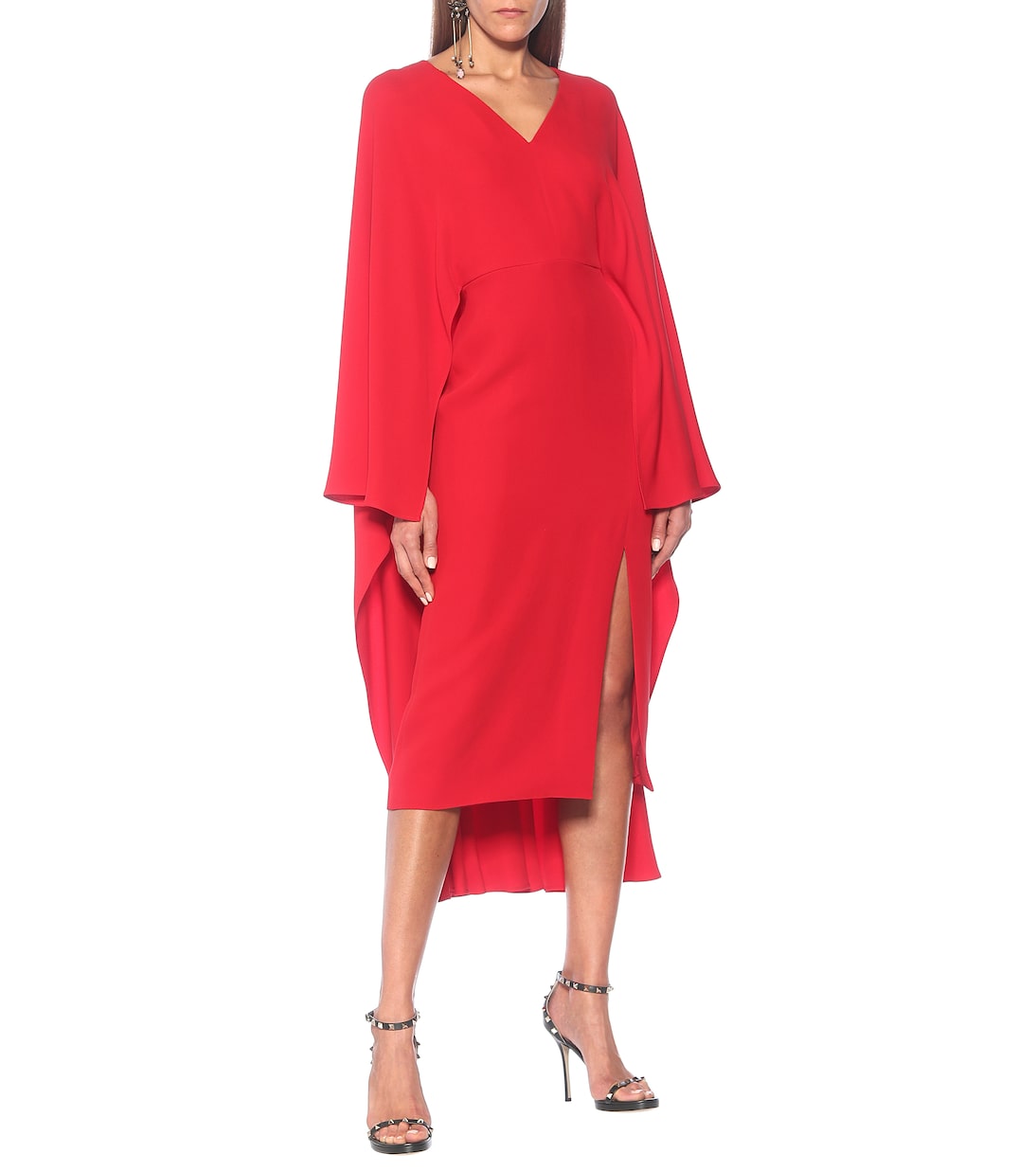 Valentino vestido midi de seda | Valentino