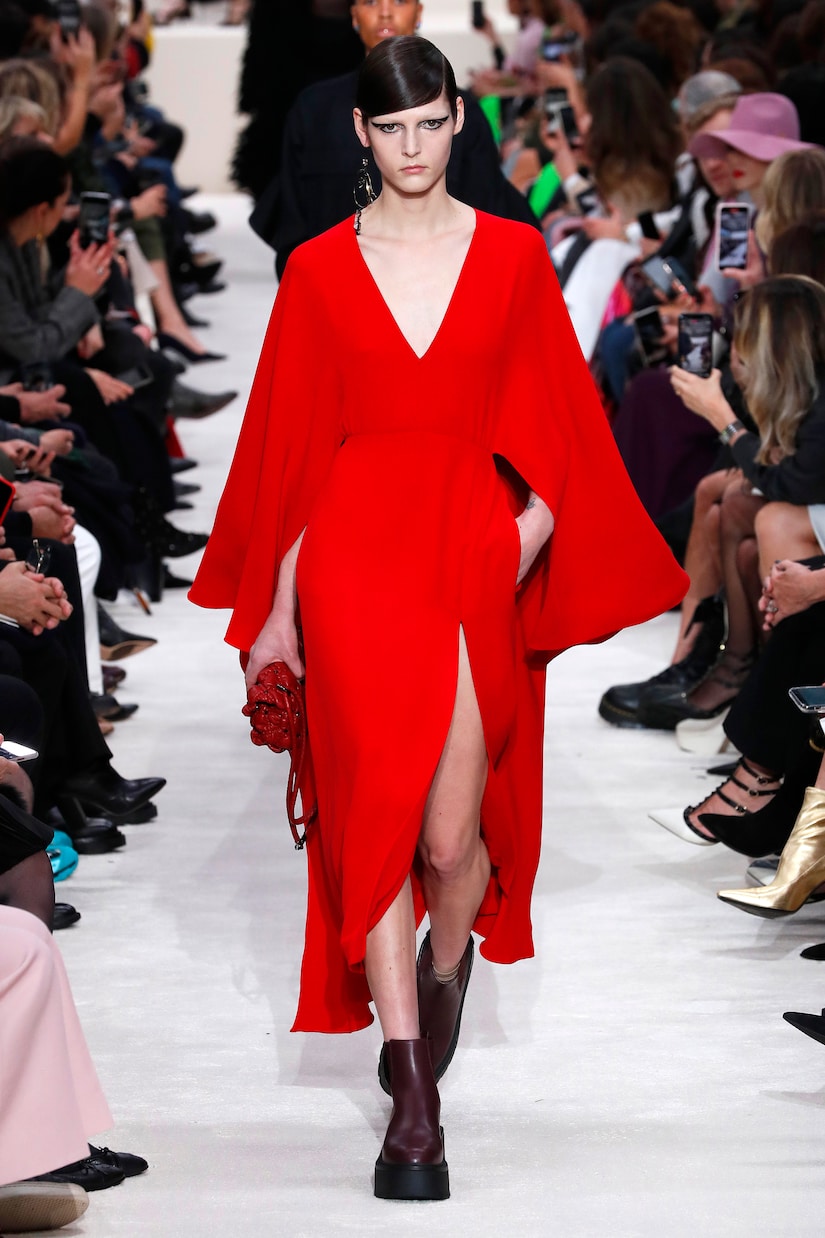 Valentino vestido midi de seda | Valentino