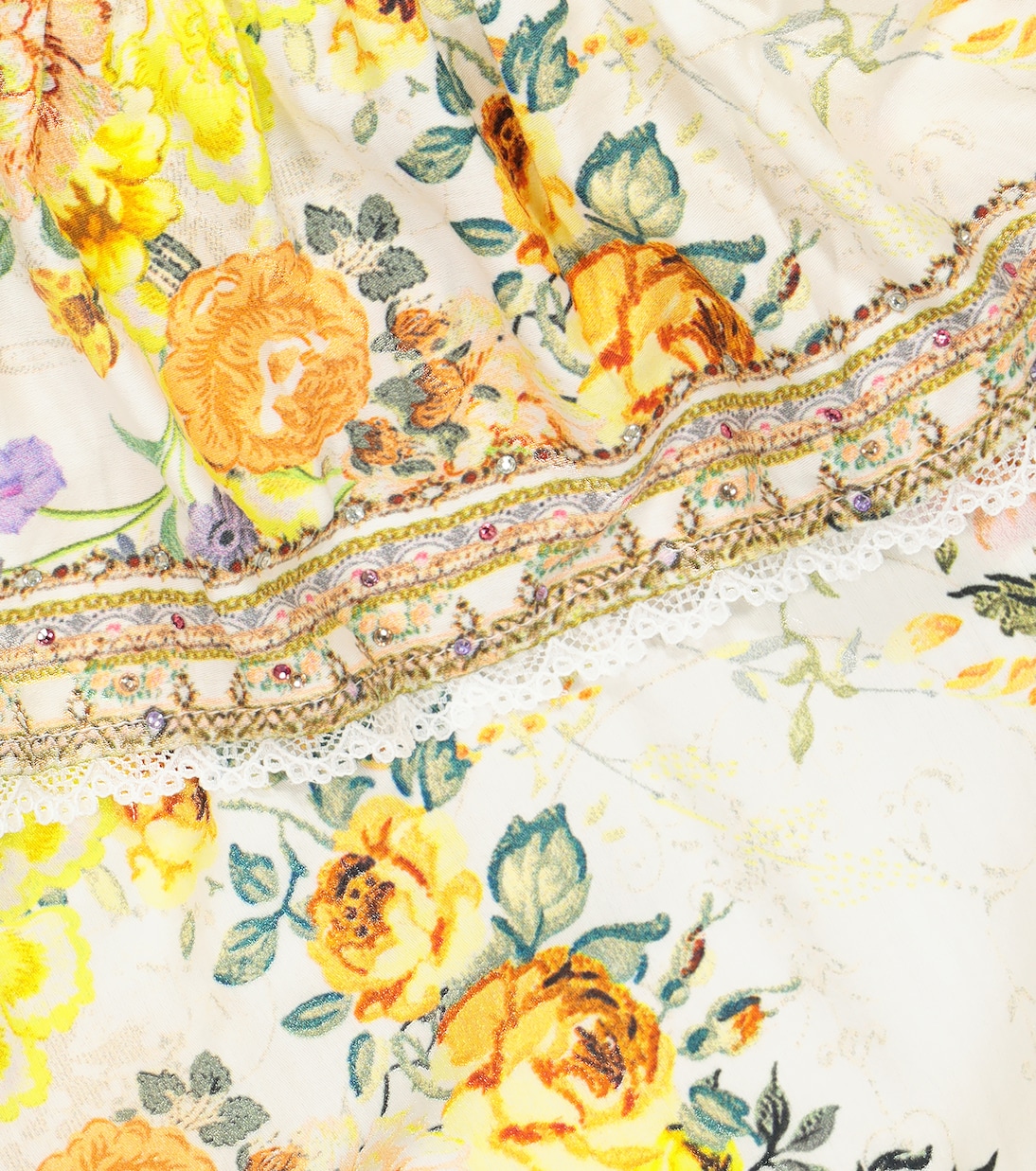 Robe asymétrique en coton à fleurs | Camilla Kids