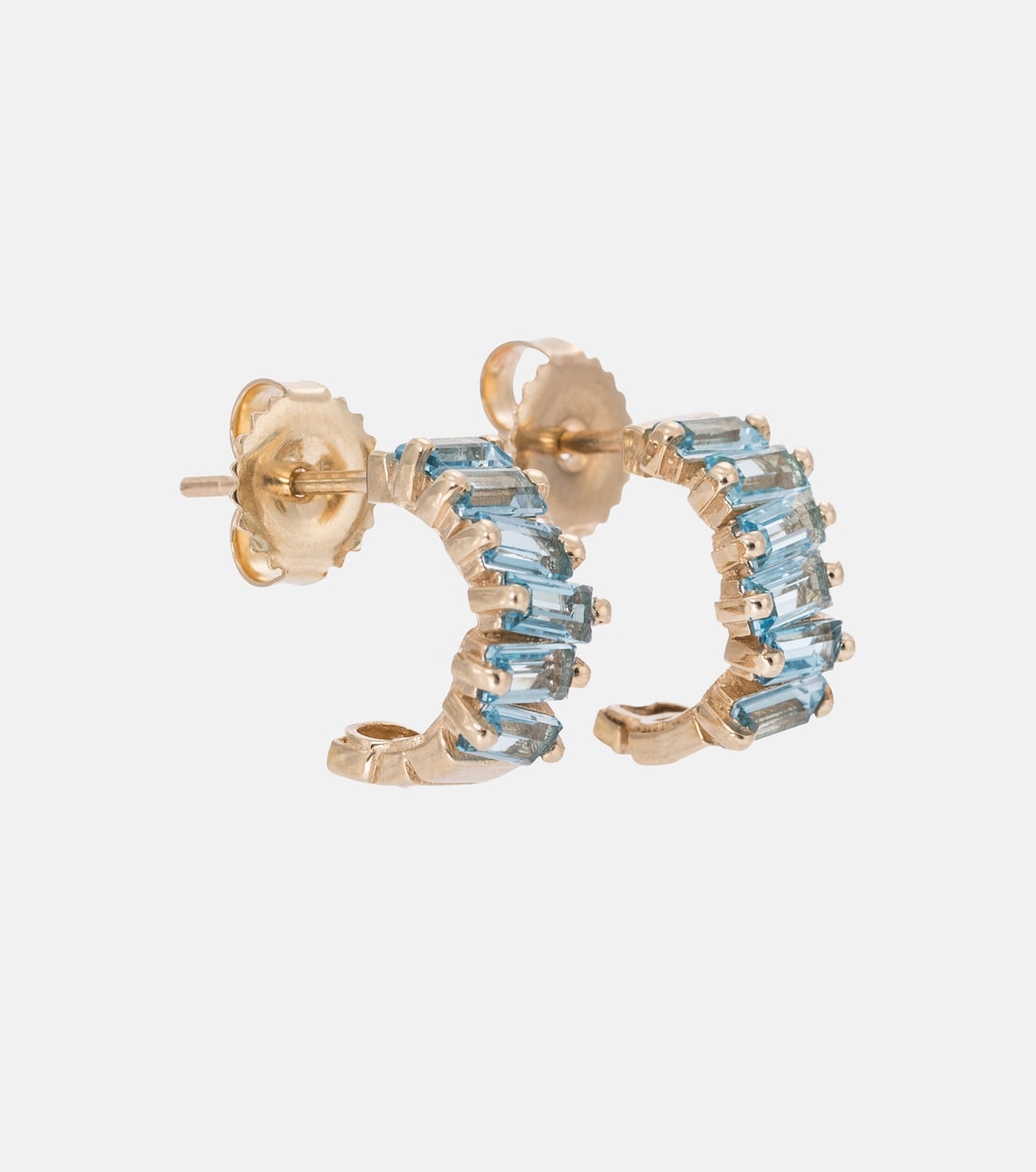 Ohrringe Gia aus 14kt Gelbgold mit Topas | Suzanne Kalan
