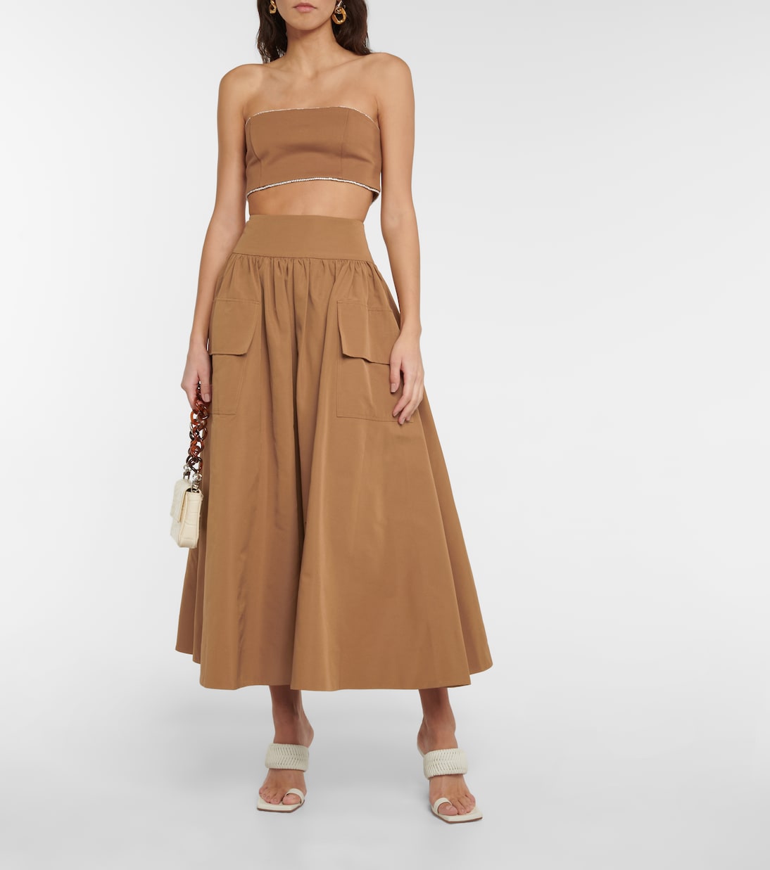 Lilies embellished bandeau top | Staud
