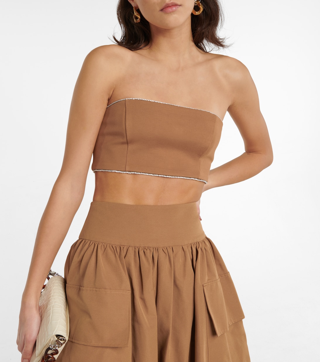 Lilies embellished bandeau top | Staud
