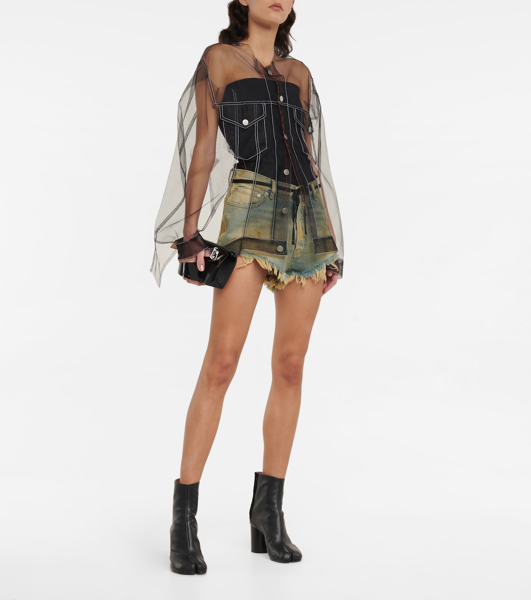 Distressed denim shorts | Maison Margiela