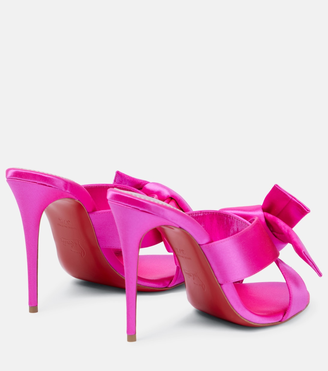 Mules Matricia 100 en satin | Christian Louboutin