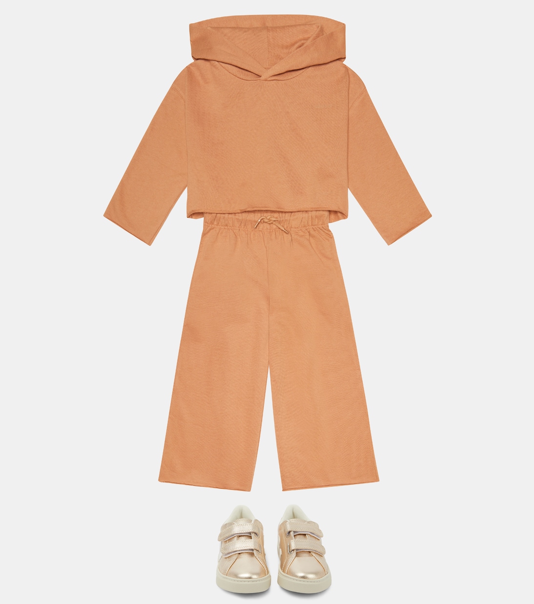 Maddy cropped cotton jersey hoodie | Molo