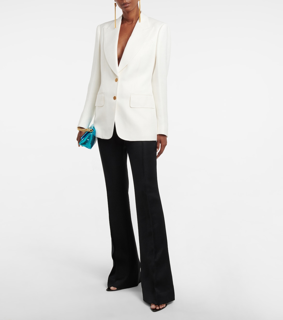 Pantalon évasé à taille mi-haute | Tom Ford