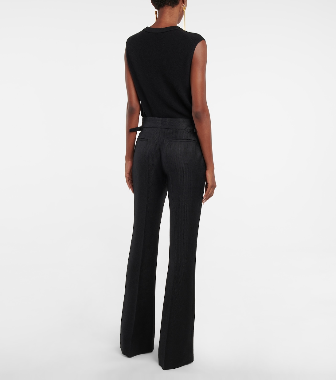 Pantalon évasé à taille mi-haute | Tom Ford