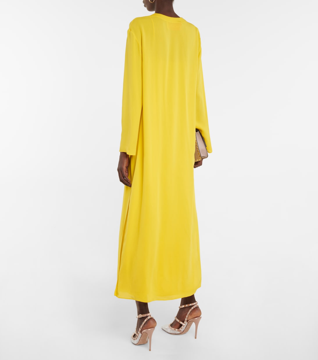 Silk georgette maxi dress | Valentino