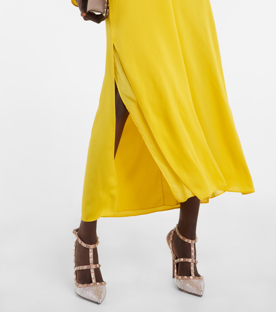 Silk georgette maxi dress | Valentino