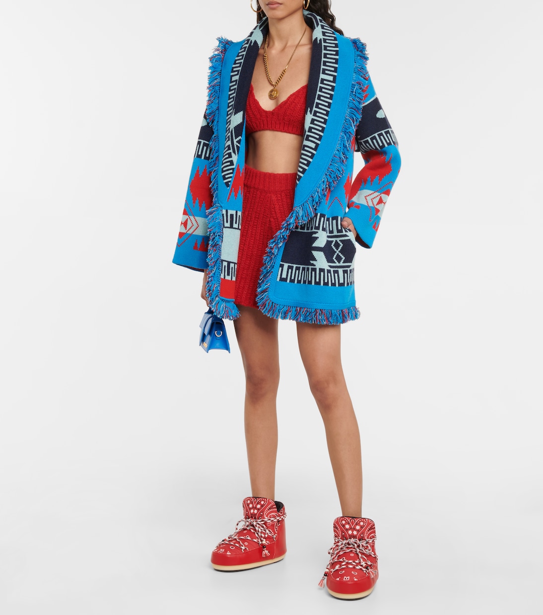 Full Moon bandana-print boots | Alanui
