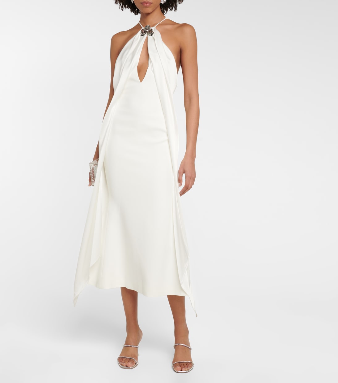 Halterneck midi dress | David Koma