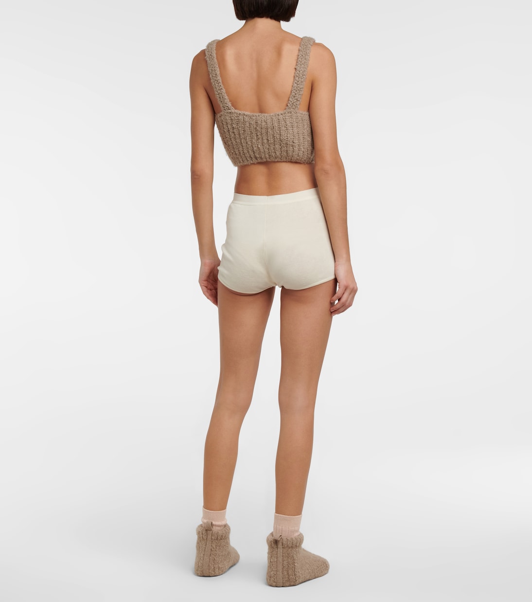 Shorts en jersey de cachemir y seda | Loro Piana