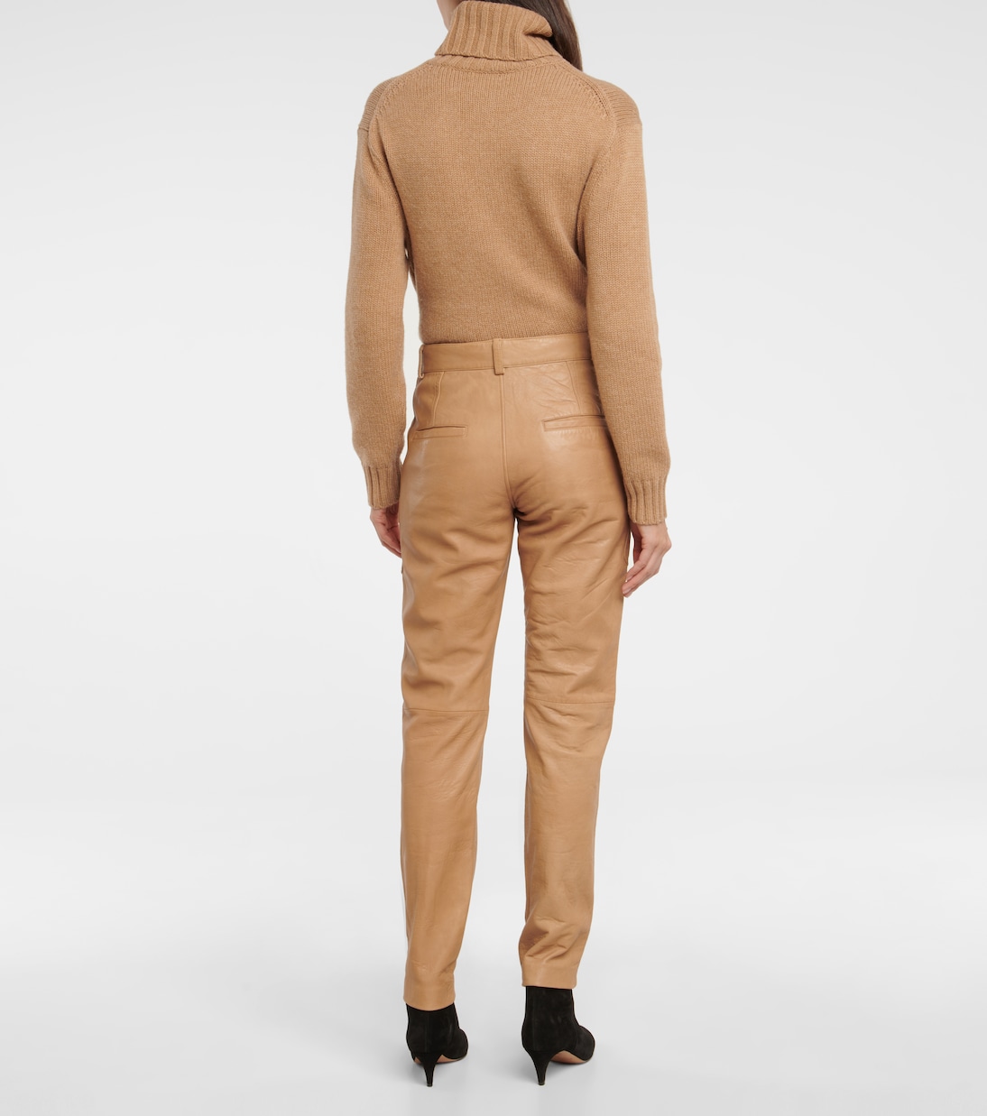 Gerade Hose Anazia aus Leder | Isabel Marant