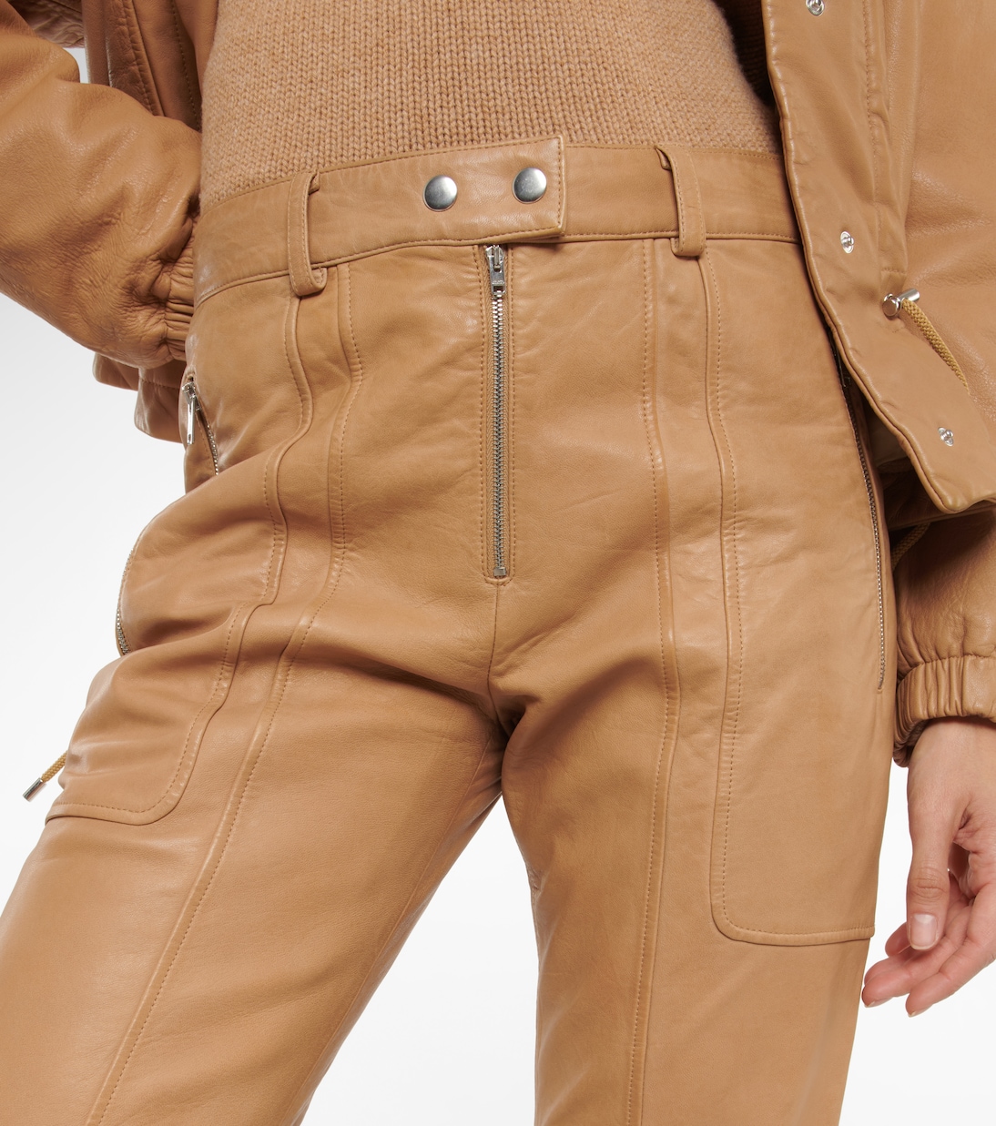 Gerade Hose Anazia aus Leder | Isabel Marant