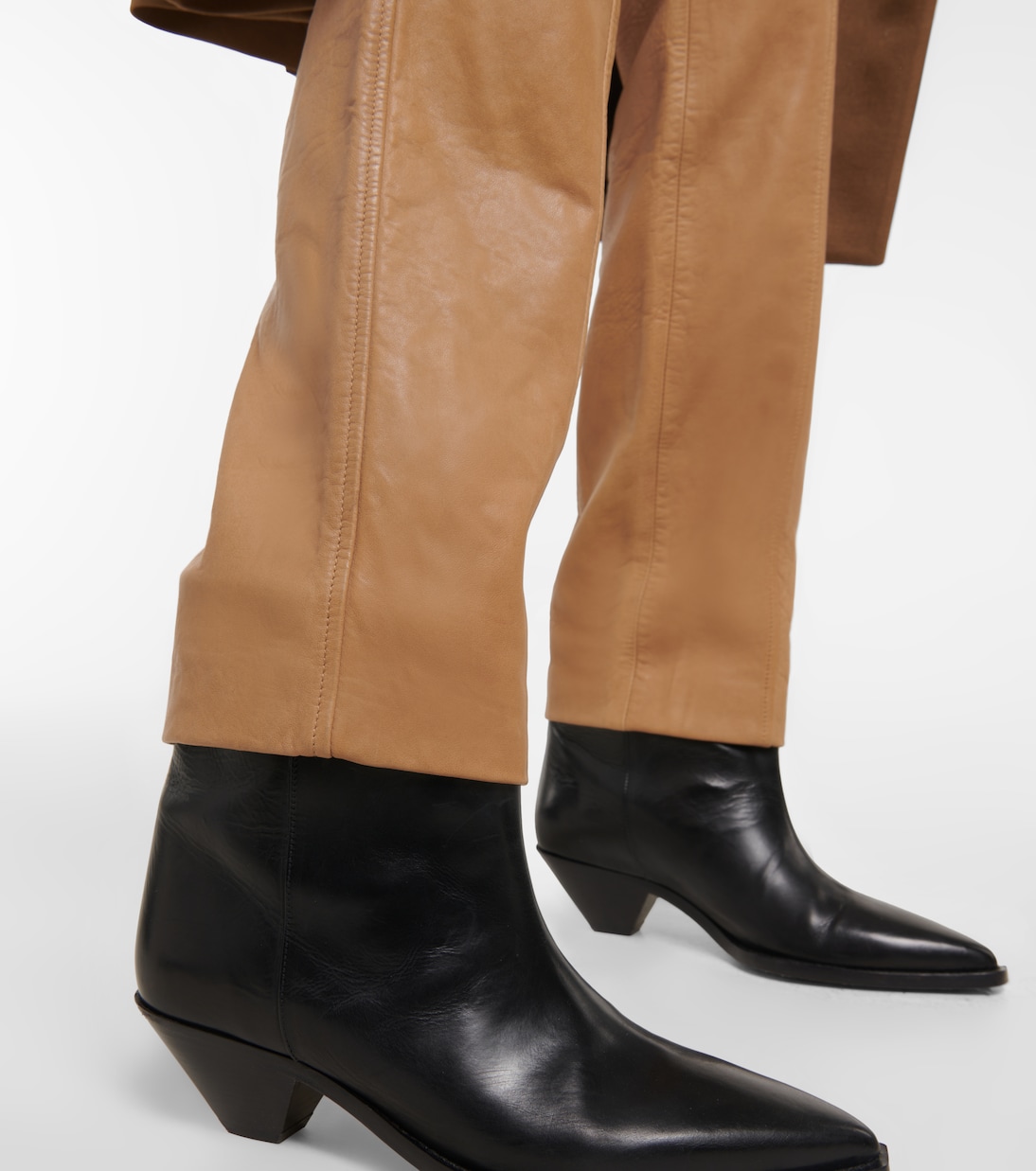 Gerade Hose Anazia aus Leder | Isabel Marant