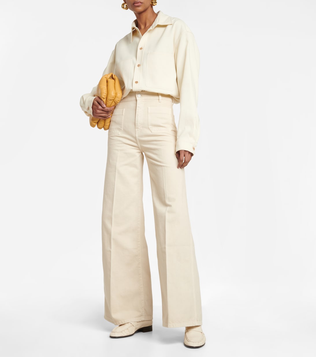Brompton high-rise wide-leg jeans | Joseph