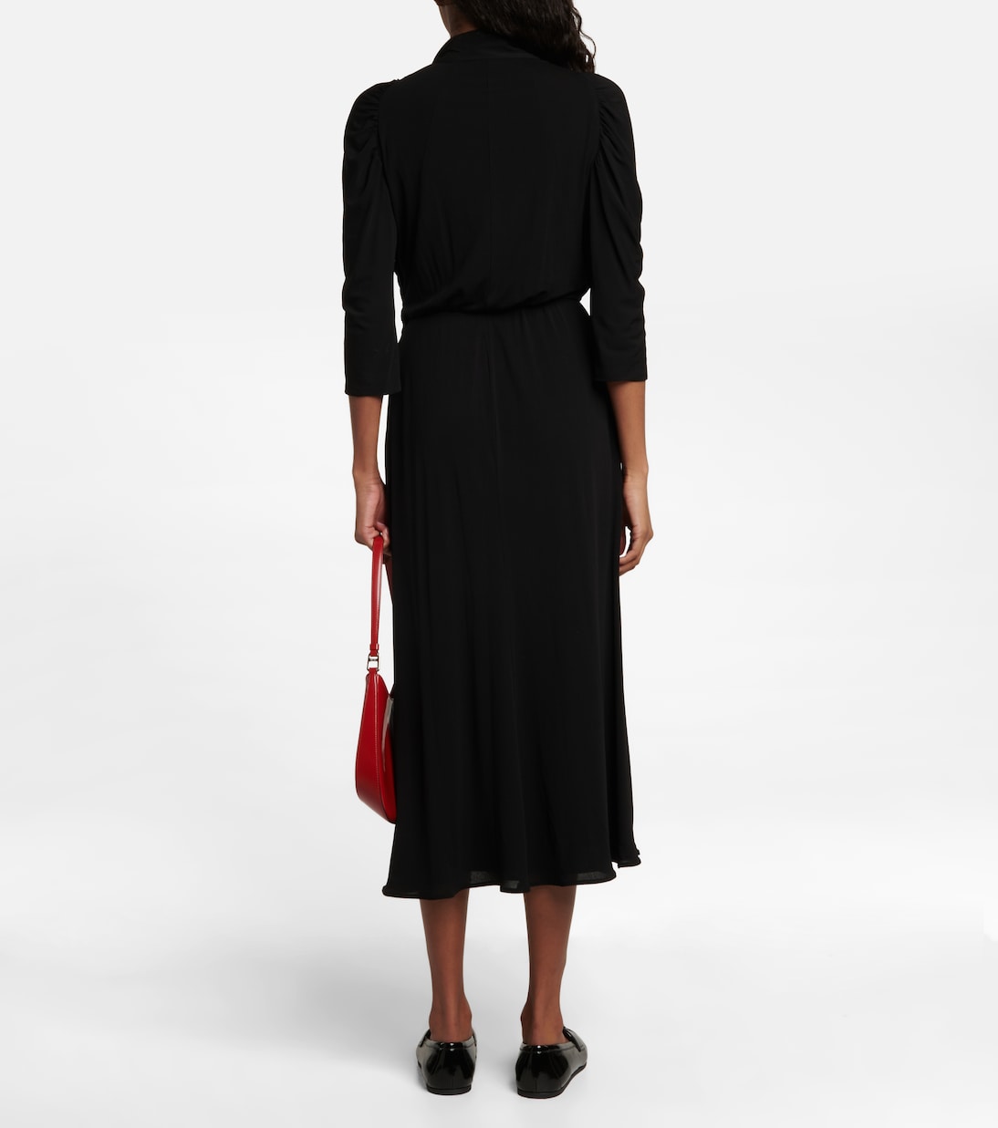 Mockneck midi dress | Prada