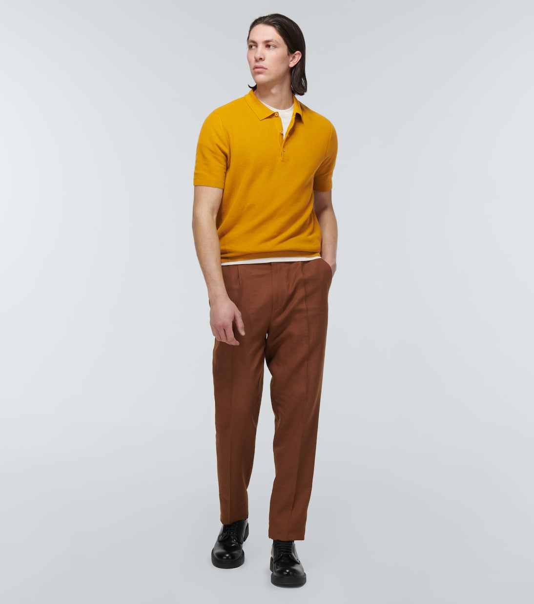 Polo en piqué de algodón | Sunspel