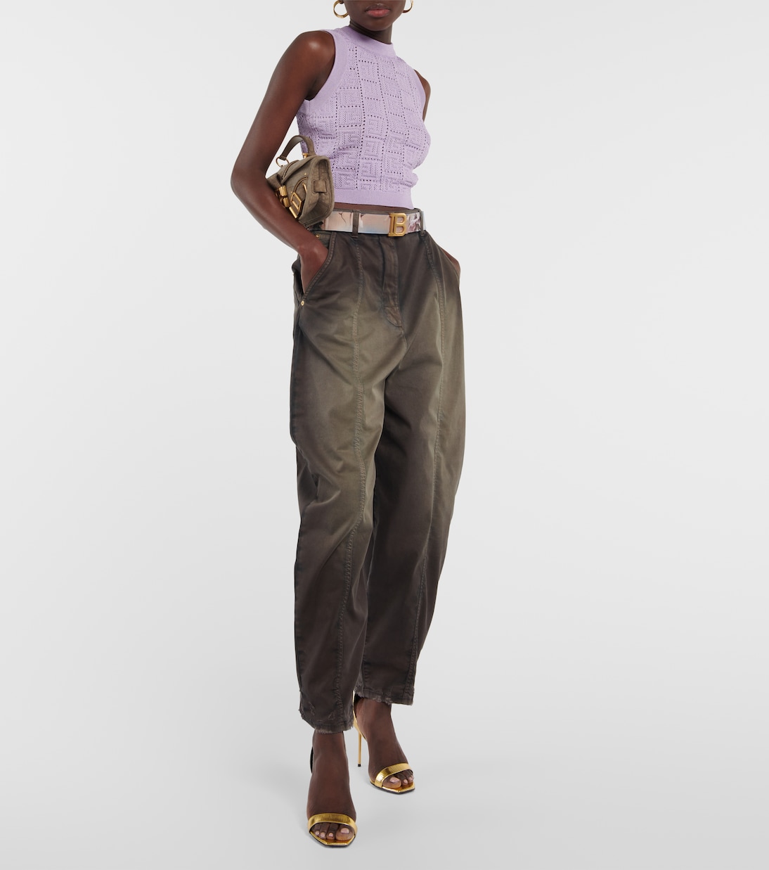 Jeans tapered a vita alta | Balmain