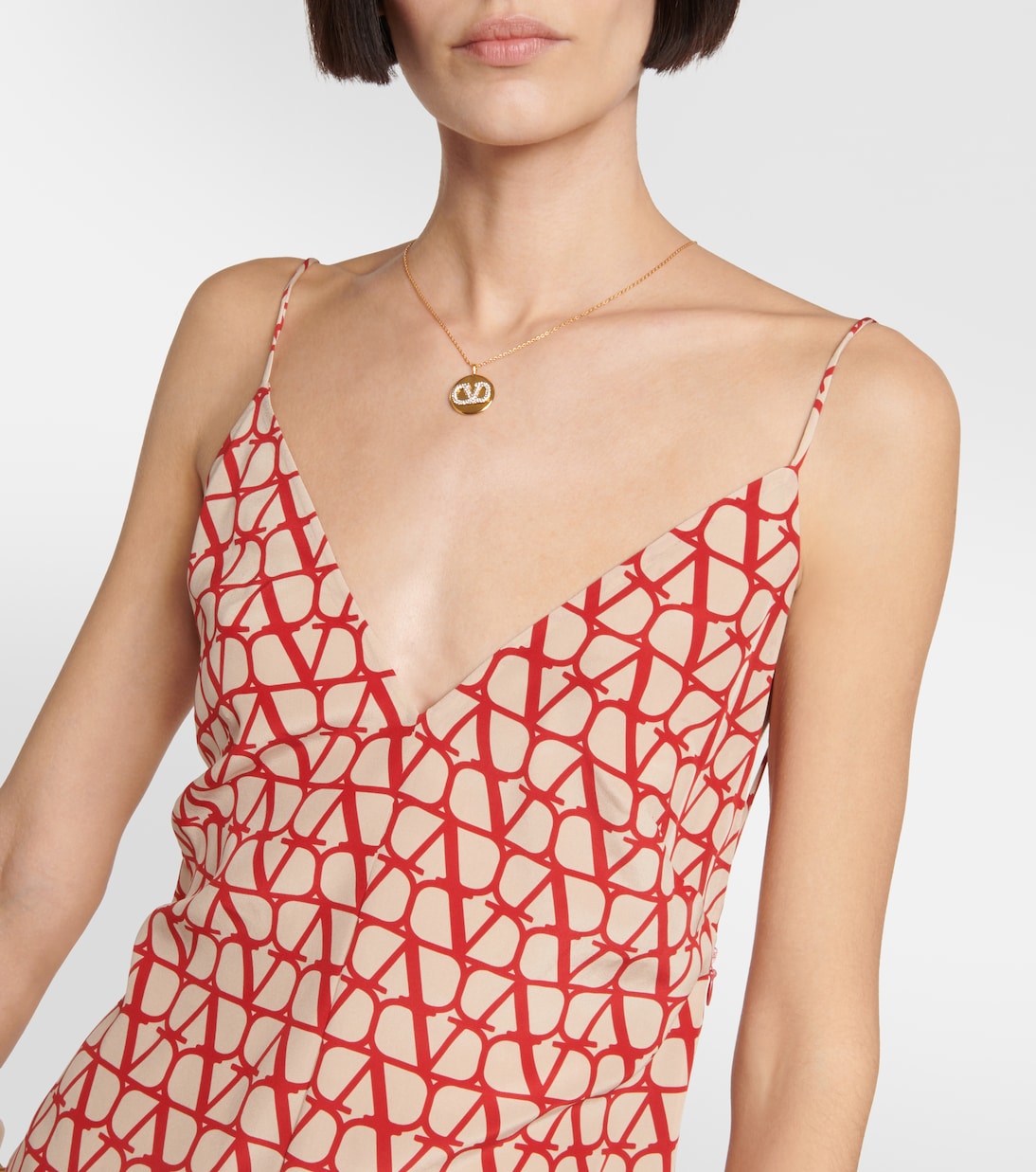 Playsuit Toile Iconographe aus Seide | Valentino