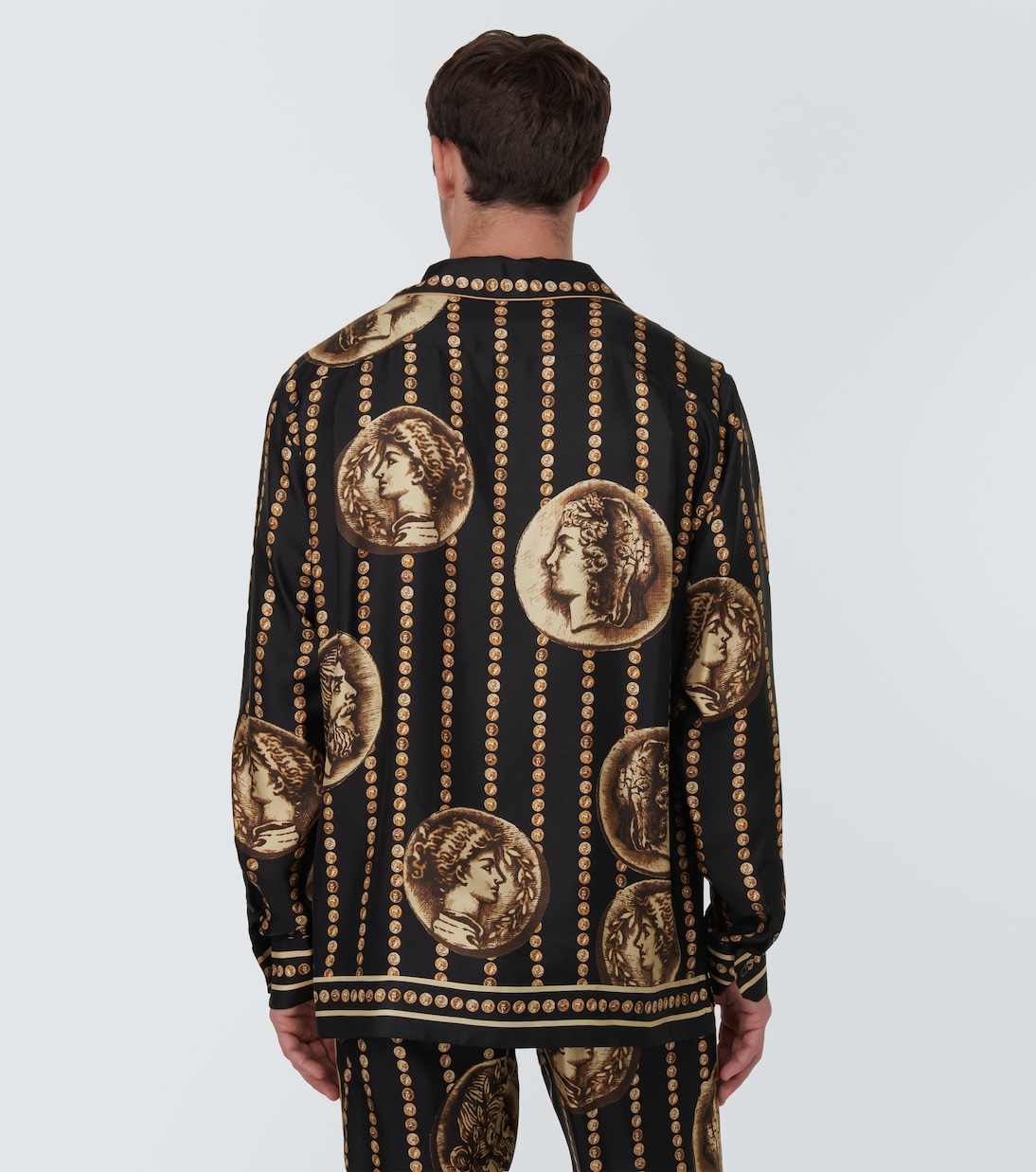 Bedrucktes Hemd aus Seiden-Twill | Dolce&Gabbana