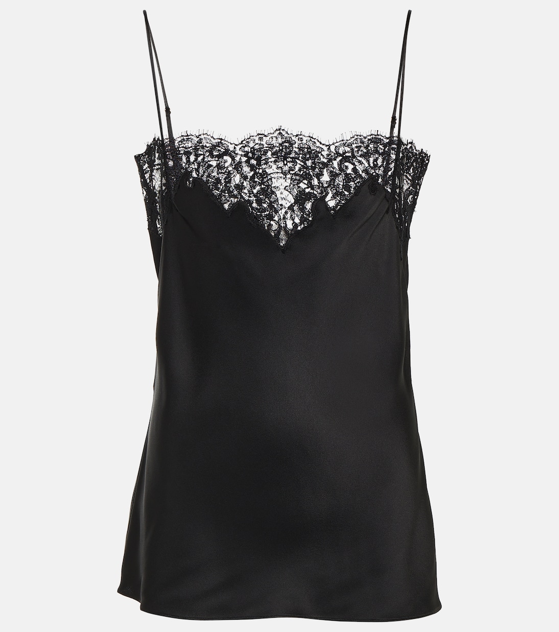 Tank top de satén y encaje | Stella McCartney