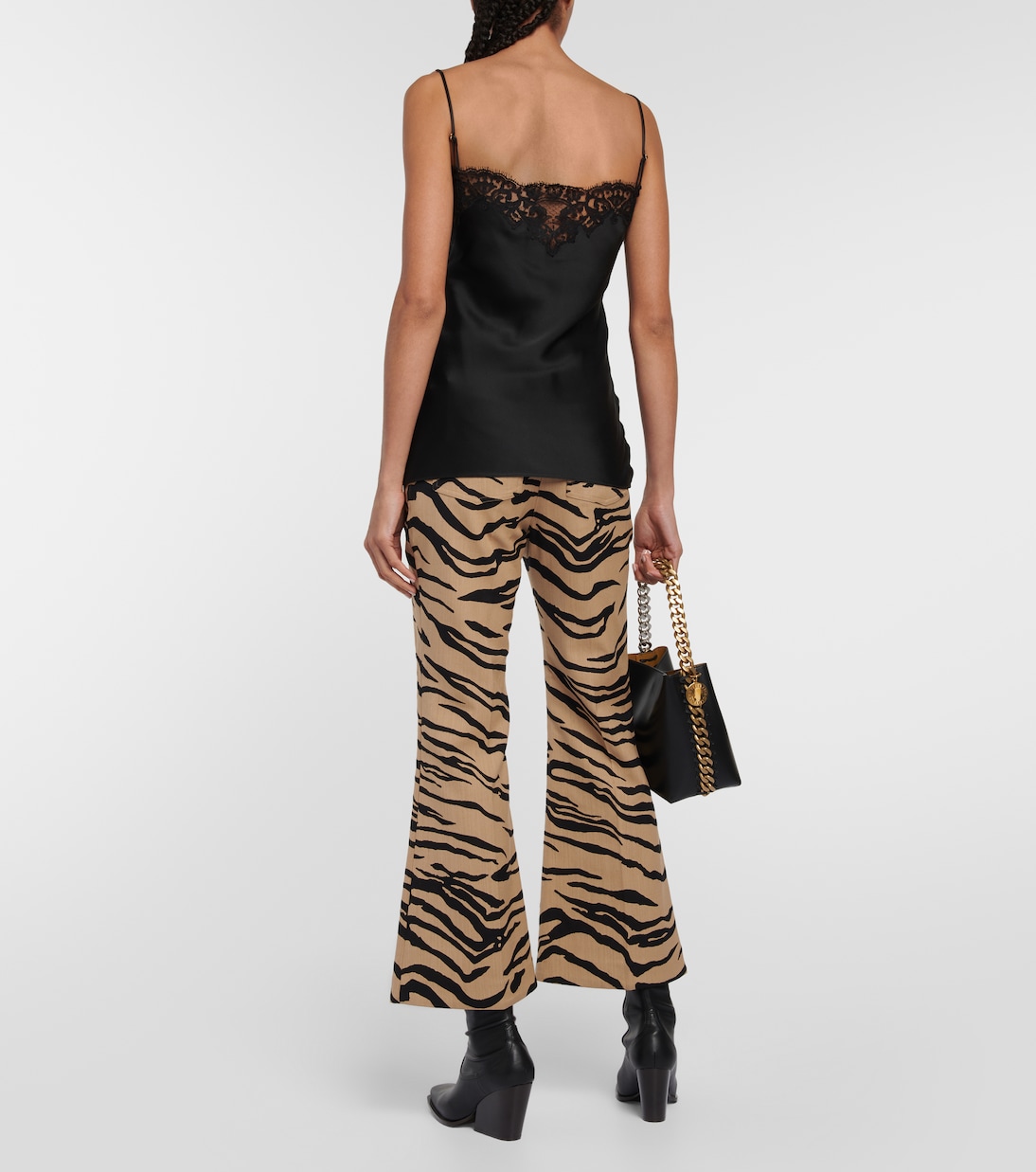 Tank top de satén y encaje | Stella McCartney