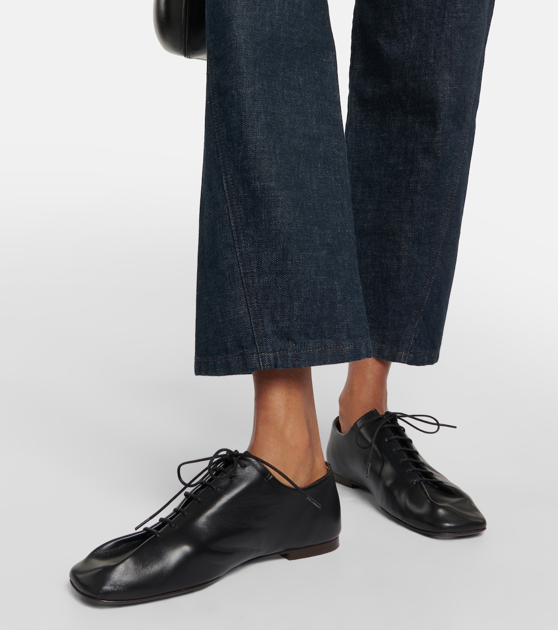 Stringate Souris in pelle | Lemaire