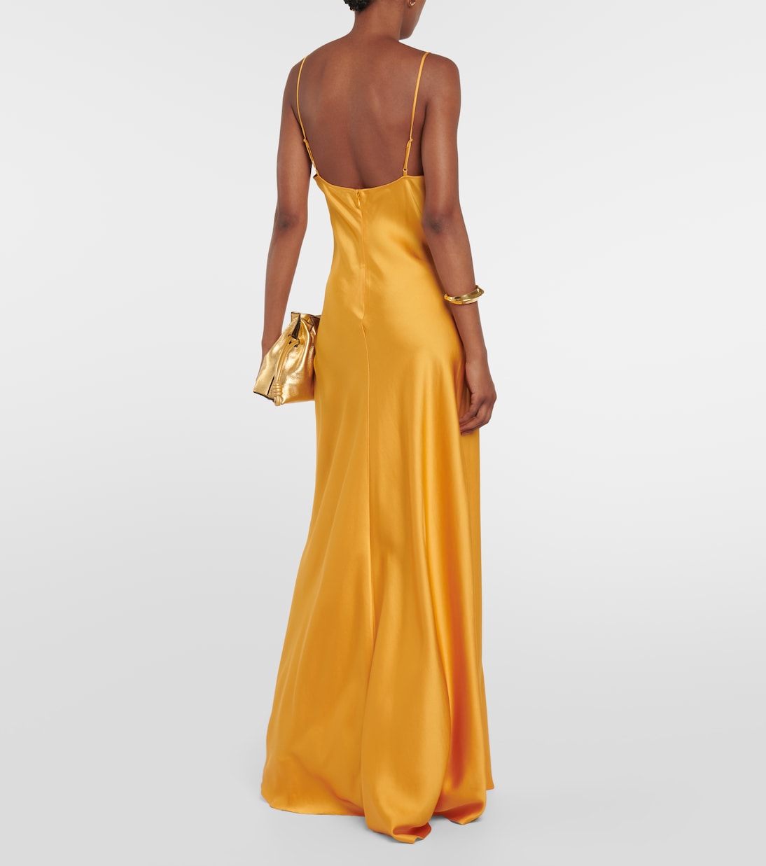 Robe longue Finley en satin | Simkhai