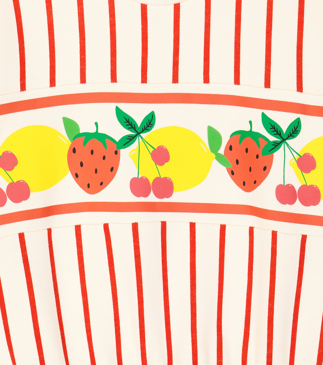 Sweatshirt Fruit Stripe aus Baumwolle | Mini Rodini