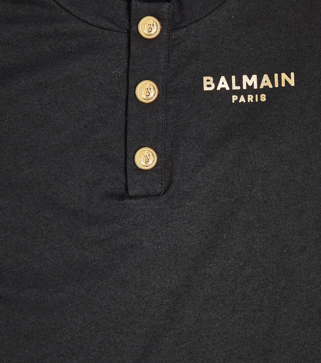 Top in cotone e lana con logo | Balmain Kids
