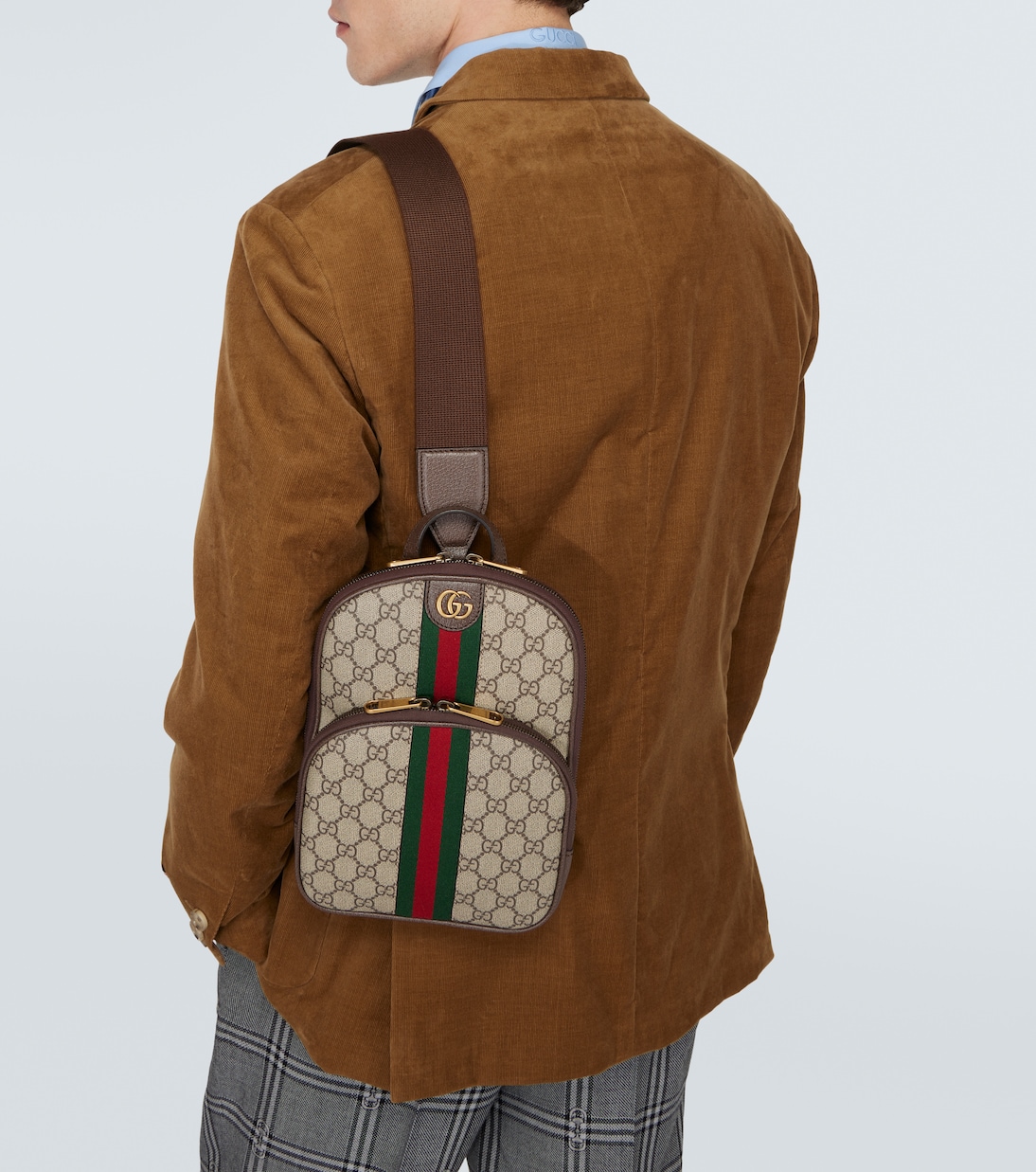 Messenger Bag Ophidia GG mit Leder | Gucci