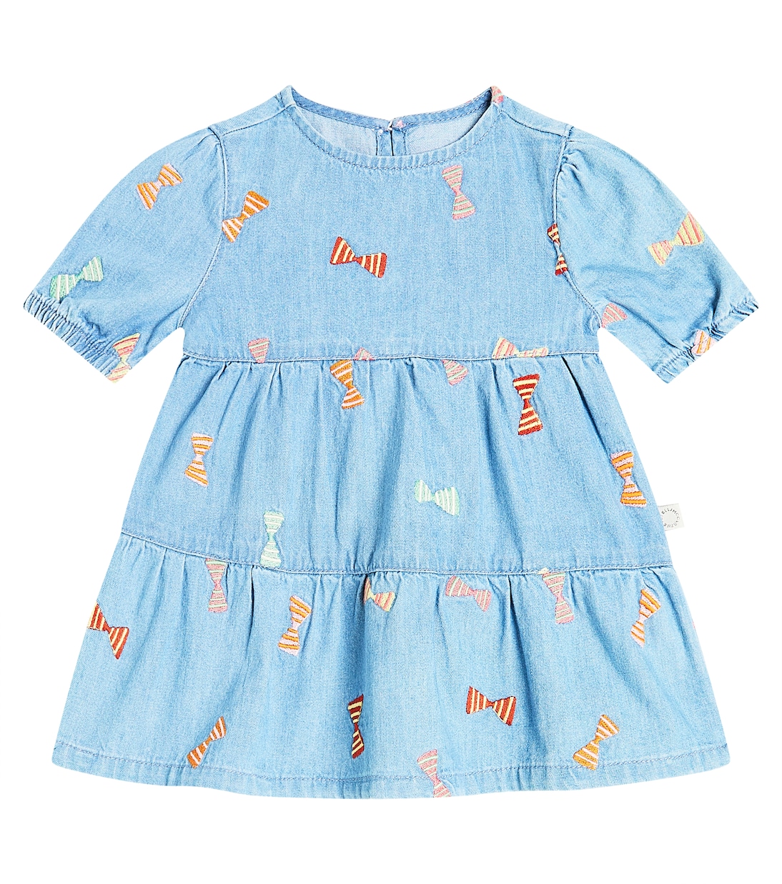 Robe en jean à nœud | Stella McCartney Kids