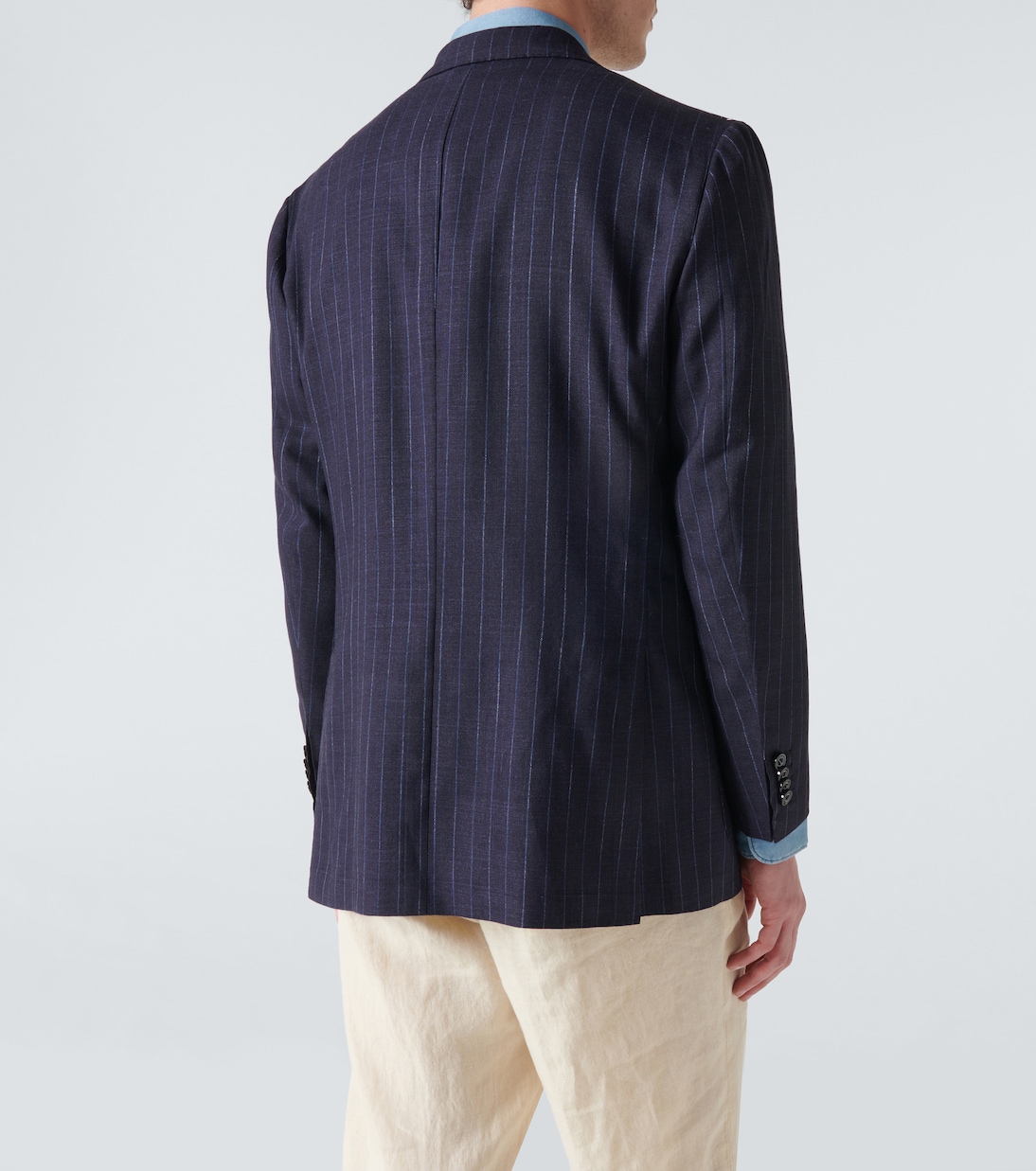 Cashmere, silk, and linen tuxedo jacket | Kiton