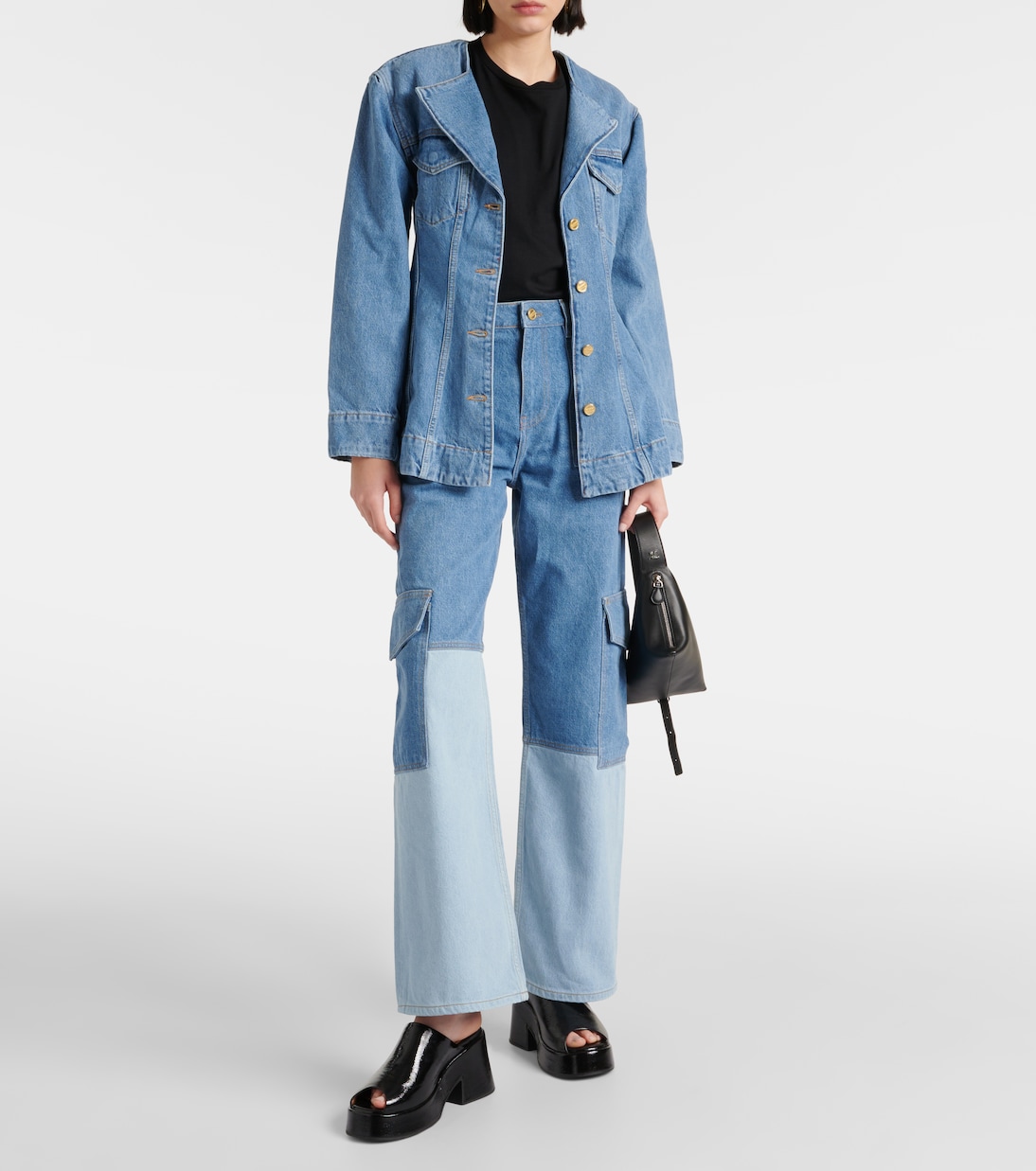 Blazer monopetto di jeans | Ganni