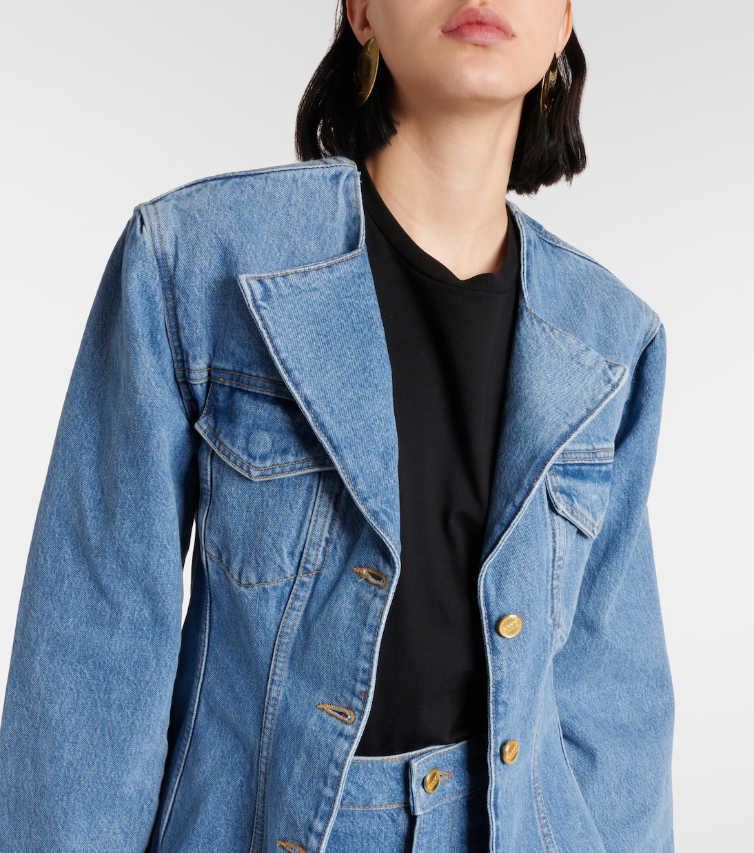 Blazer monopetto di jeans | Ganni