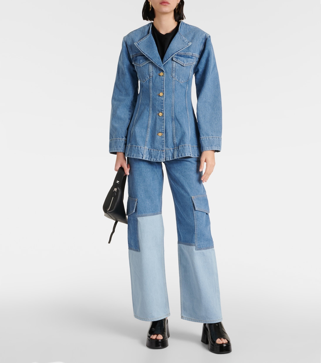 Blazer monopetto di jeans | Ganni
