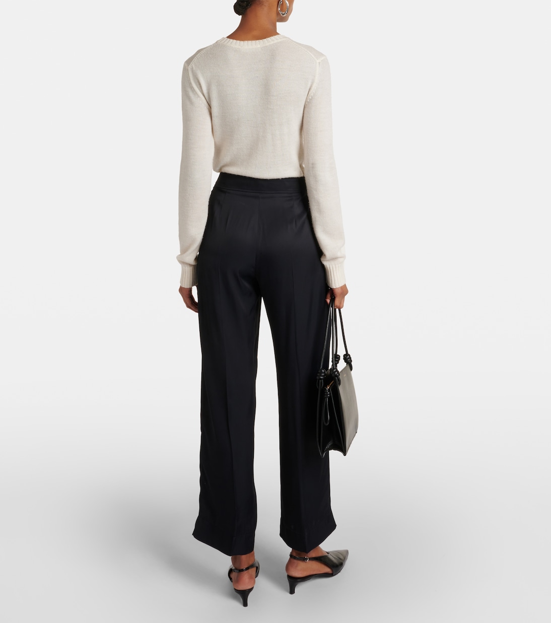 Pantalones anchos de tiro alto | Jil Sander