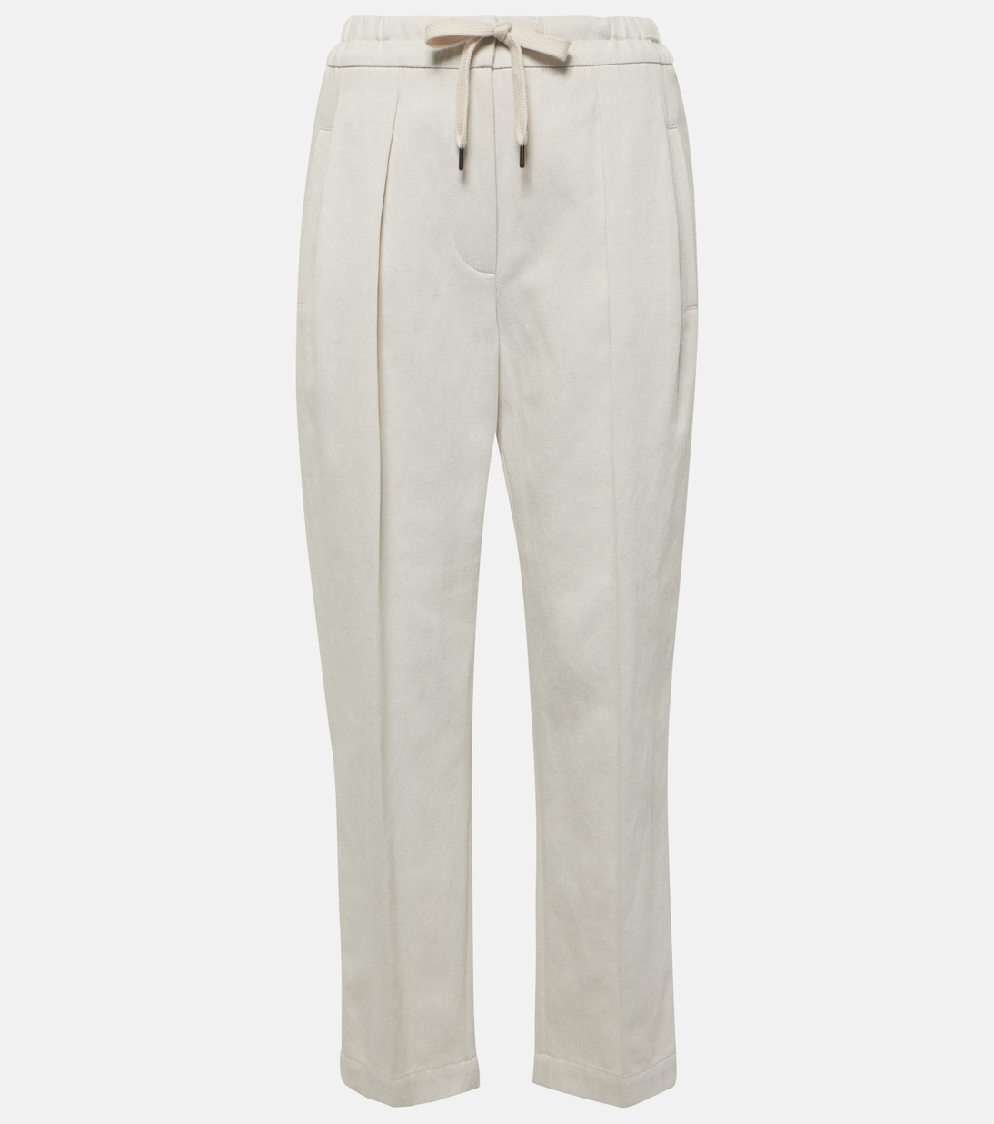 Pantaloni regular in gabardine di cotone | Brunello Cucinelli