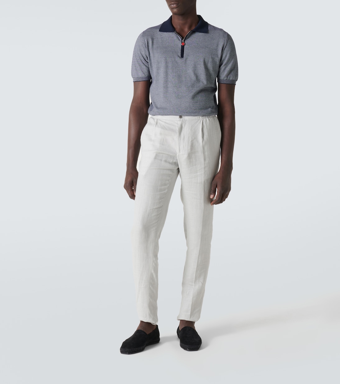 Pantalones rectos de lino | Kiton