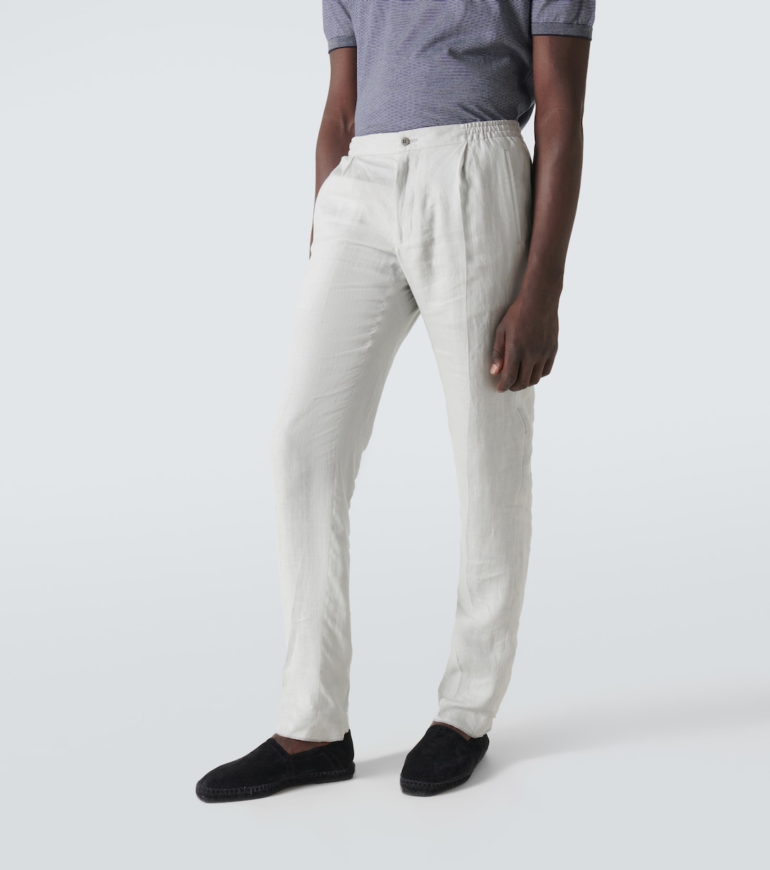 Pantalones rectos de lino | Kiton