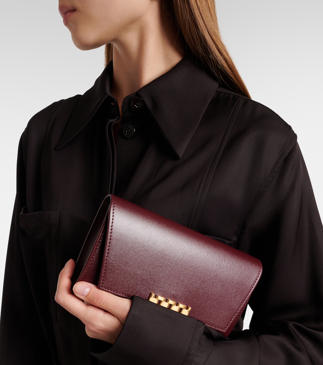 Leather wallet on chain | Victoria Beckham