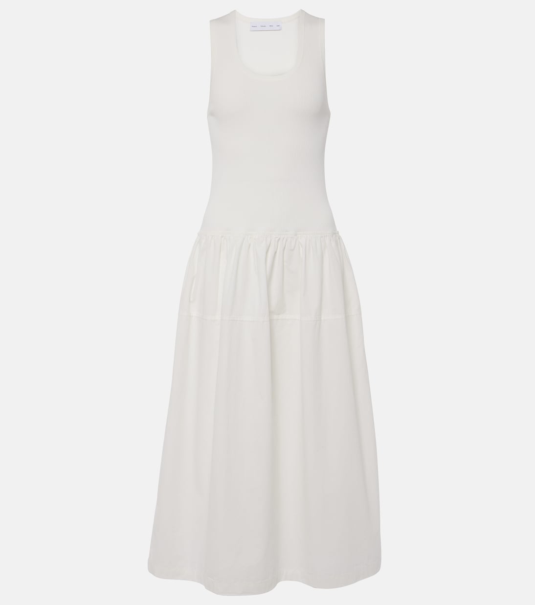 White Label - Abito midi Malia in popeline | Proenza Schouler